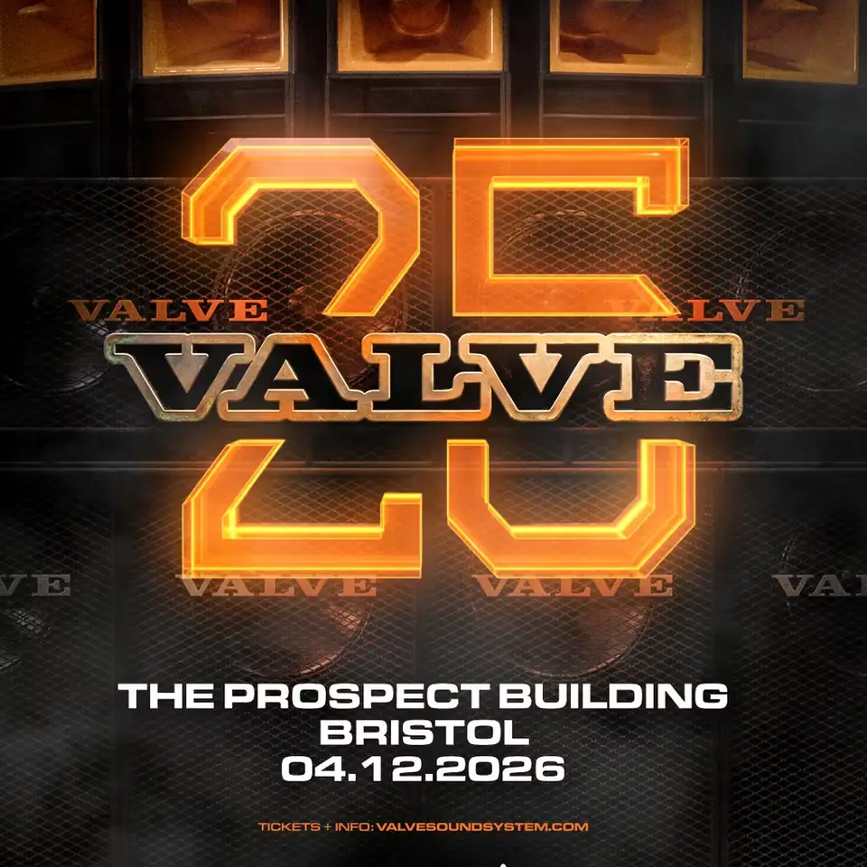 Poster: 25 Years of Valve Sound System x Drum & Bass Classics| Bristol
