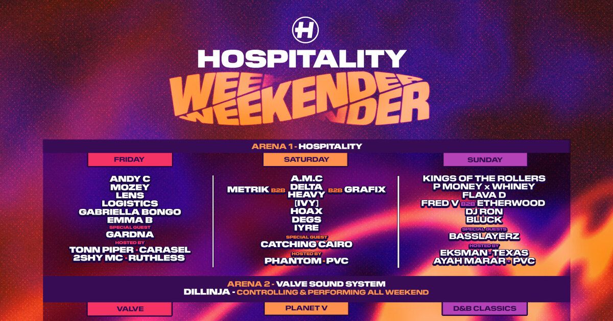 Hospitality Weekender 2027 official artwork